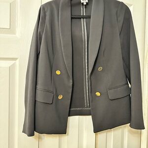 Black Blazer with Gold Buttons